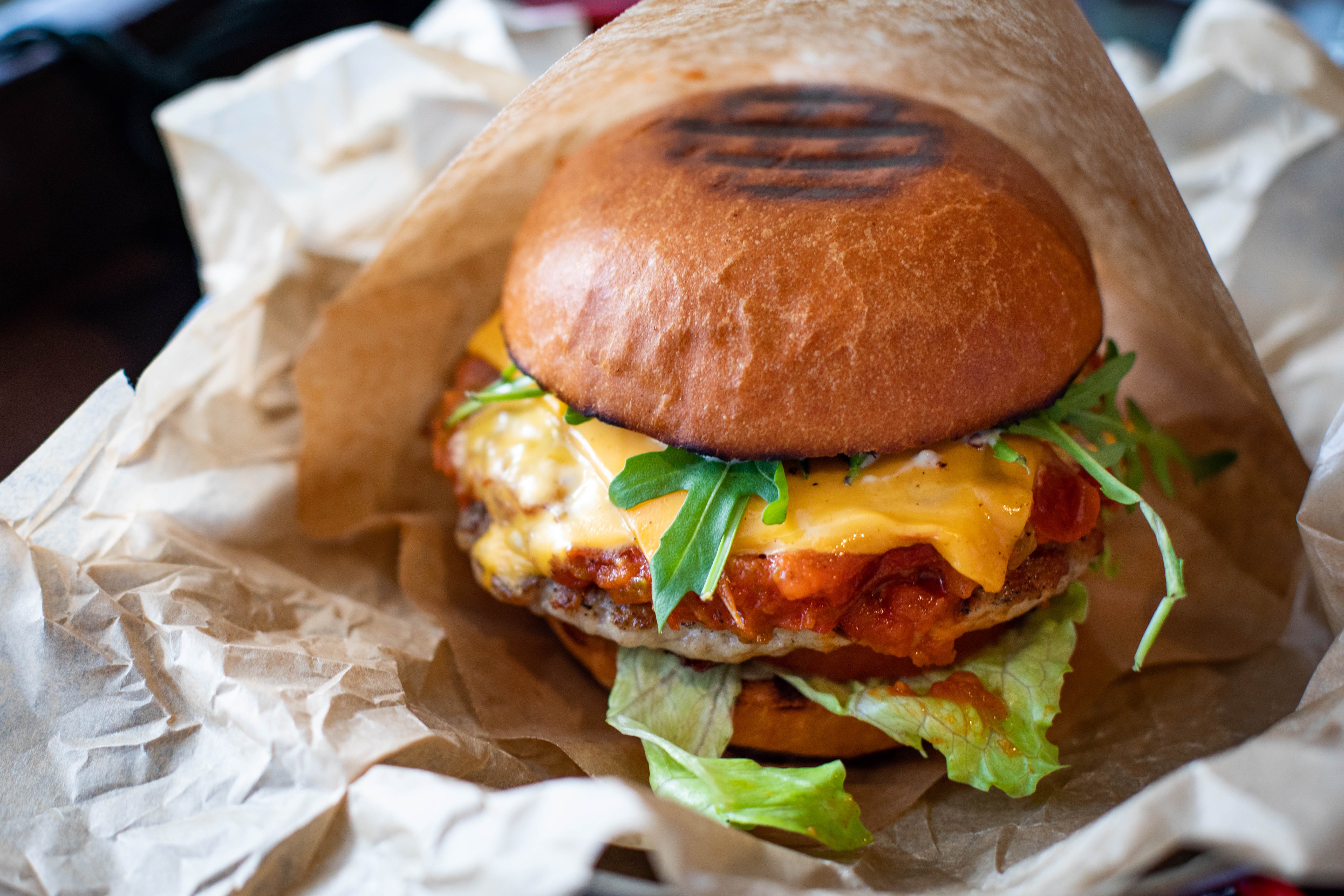 Burger Closeup shot